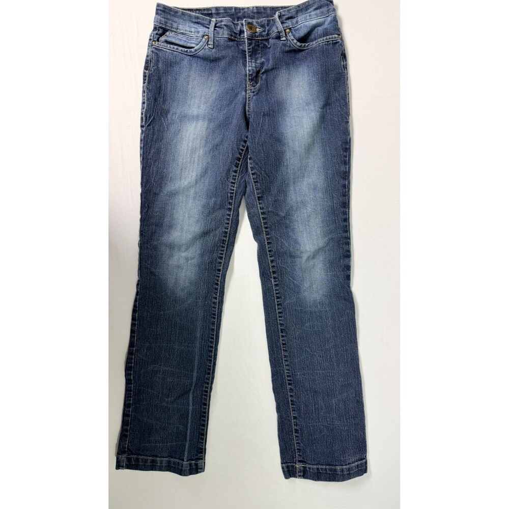 9 West Women’s Jeans Size 6/27 Blue Medium Wash Straight Leg Denim